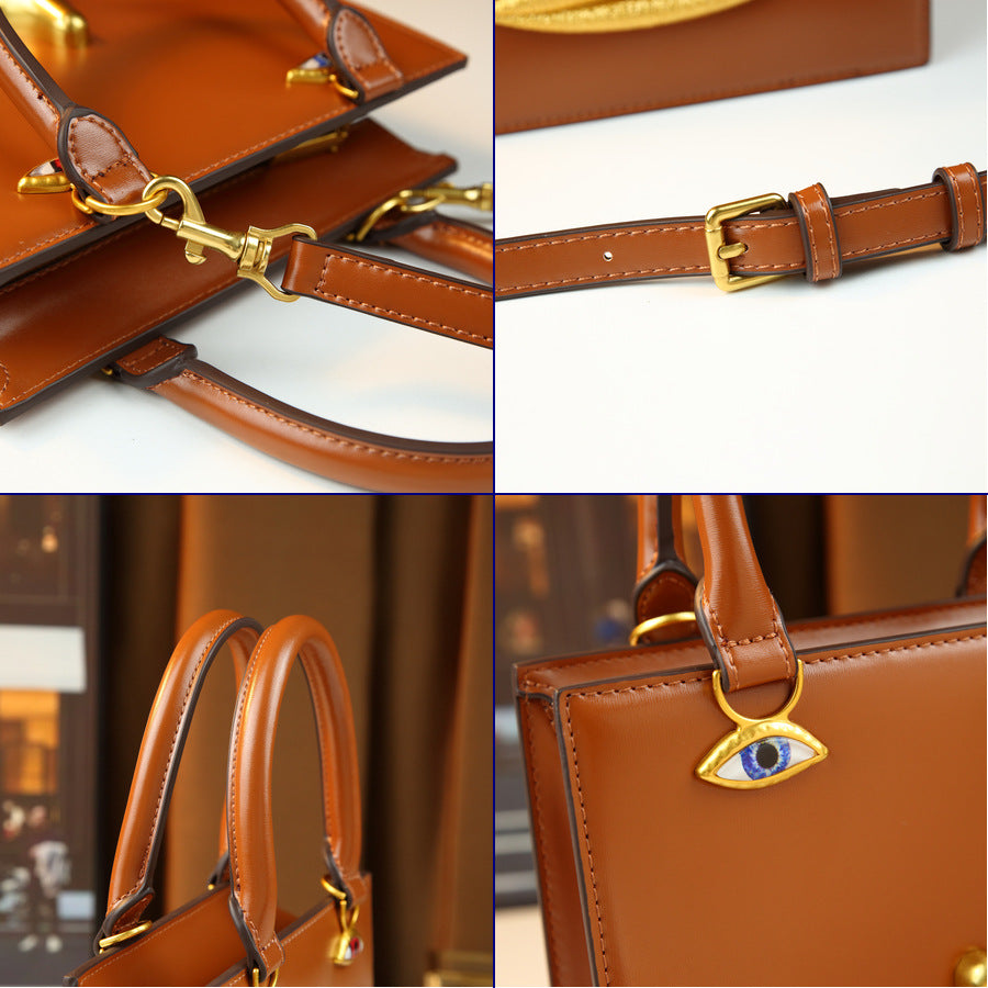 Artistic Face Sculpture Bag for Women 3D Metal Facial Features Top Handle Shoulder Crossbody Purse, Vintage Premium Handbag with Unique Sculptural Design