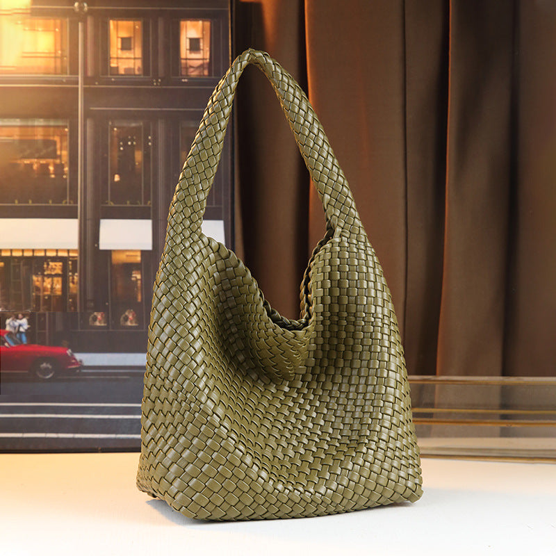 Handwoven Tote Bag for Women with Detachable Sub-Bag, Large Capacity Shoulder Underarm Handbag with Premium Trendy Design
