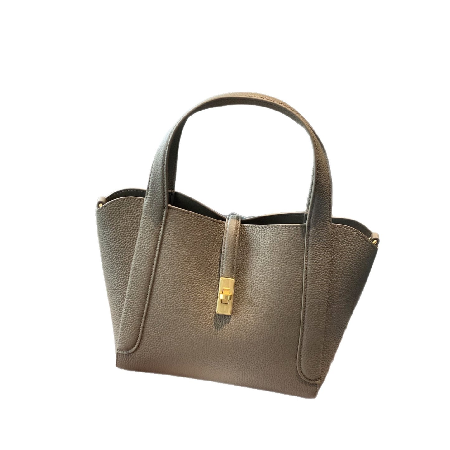 Genuine Top Layer Cowhide Basket Bucket Bag for Women, New Large Capacity Top Handle Crossbody Purse, Versatile Everyday Handbag for Ladies