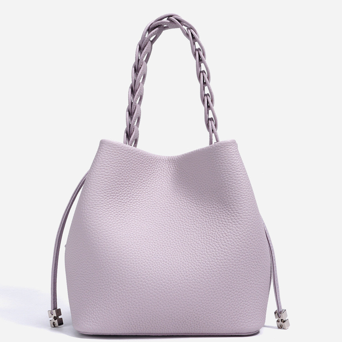 Genuine Top Layer Cowhide Bucket Bag for Women, Spring Elegant Commute Shoulder Crossbody Top Handle Purse, Versatile Everyday Handbag for Ladies