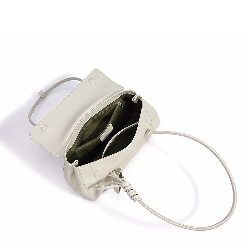 Genuine Leather Niche Designer Handbag for Women, New Stylish Premium Shoulder Underarm Top Handle Purse, Fashionable Everyday Bag for Ladies