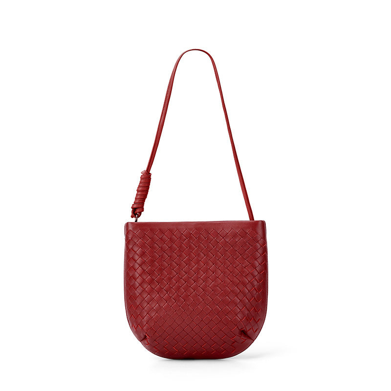 Handwoven Phone Bag for Women Elegant Shoulder Crossbody Purse, Premium Versatile Small Bag with Artisan Woven Texture