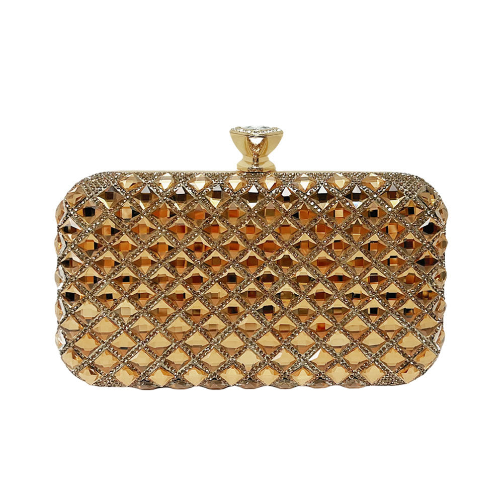 Dazzling Rhinestone-Embellished Evening Clutch for Women, A Sparkly Crossbody Bag with Elegant Design, Perfect for Formal Dresses Parties Weddings & Banquets