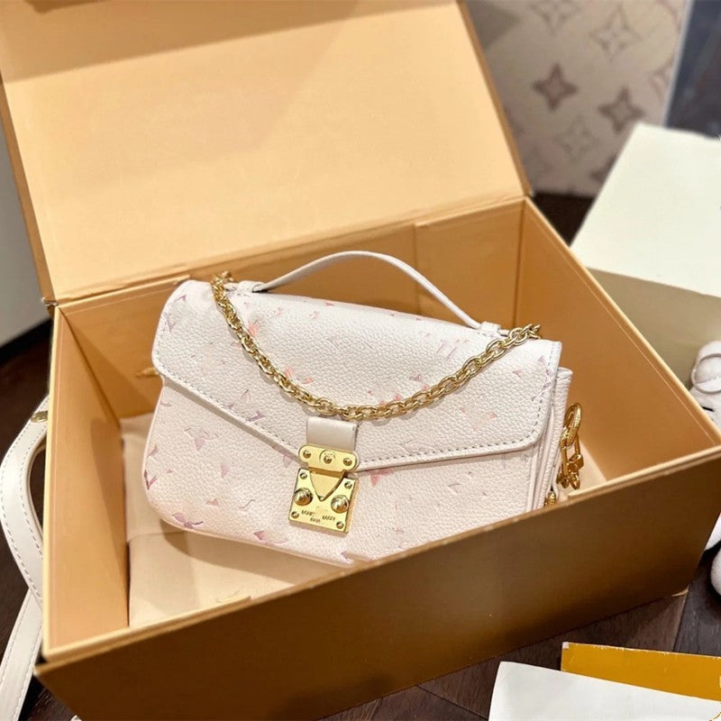 Genuine Leather Iridescent Limited Edition Pillow Bag for Women Qixi Festival Fairy Messenger Handbag with Dreamy Color-Shifting Finish