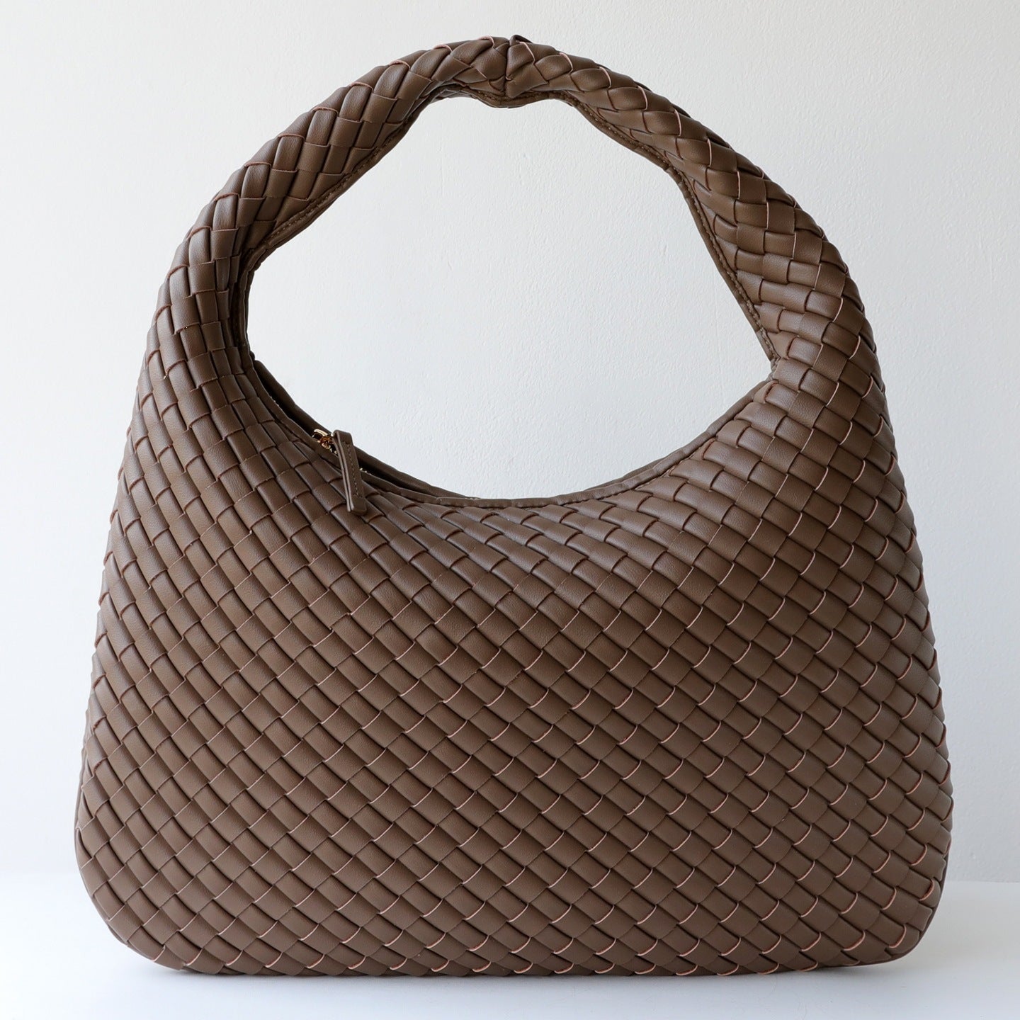 Handwoven Hobo Dumpling Bag for Women Genuine Leather Shoulder Underarm Handbag, Versatile Spring Summer Purse with Artisan Texture