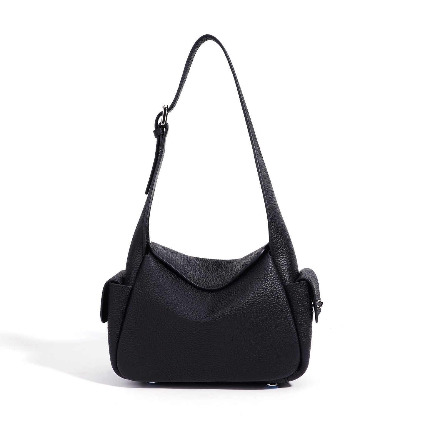 Genuine Top Layer Cowhide Pillow Bag for Women, Light Luxury Niche Designer Top Handle Shoulder Purse, Premium Fashionable Handbag for Ladies