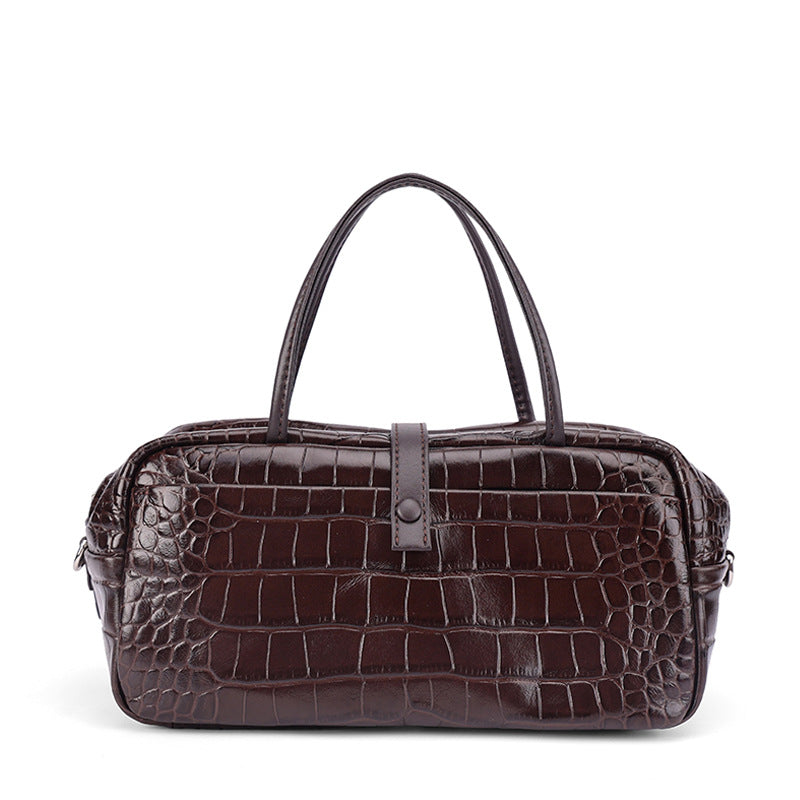 New Arrival Croc-Effect Toast Bag for Women, A Vintage Elegant Shoulder Handbag with Premium Sophisticated Design, Perfect Everyday Purse