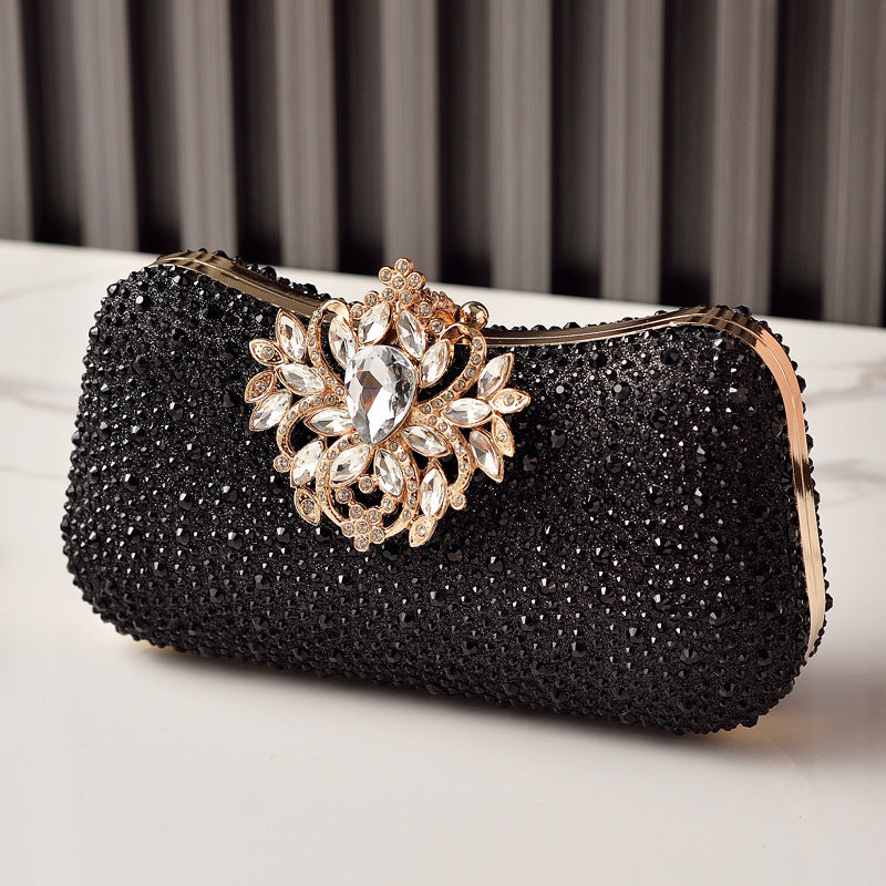 Elegant Luxury Rhinestone Evening Clutch for Women, A Sparkly Formal Dress Party Handbag Perfect for Cheongsam Banquets & Special Occasions