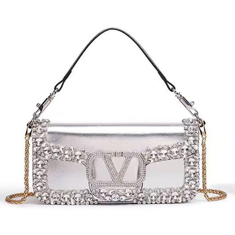 Chain Mini Square Bag for Women Spring Summer Evening Shoulder Crossbody Handbag, Viral Bestseller Purse with High-Fashion Design