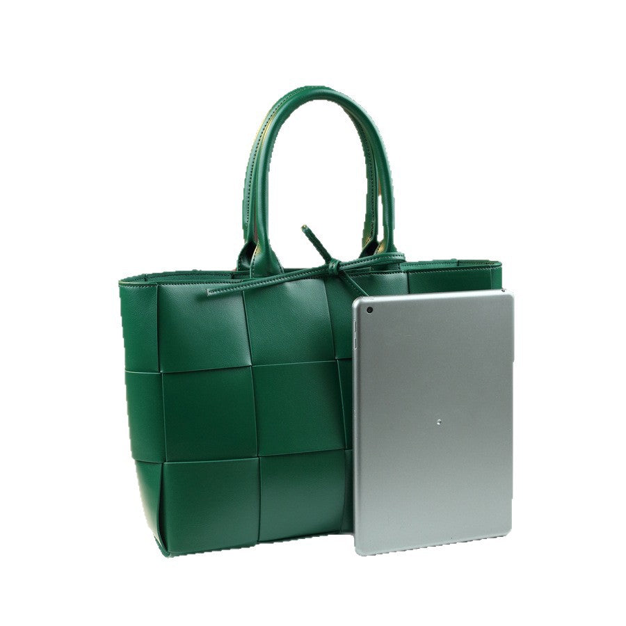 Handwoven Large Capacity Tote Bag for Women with Detachable Sub-Bag, Versatile Casual Shoulder Handbag with Artisan Woven Craftsmanship