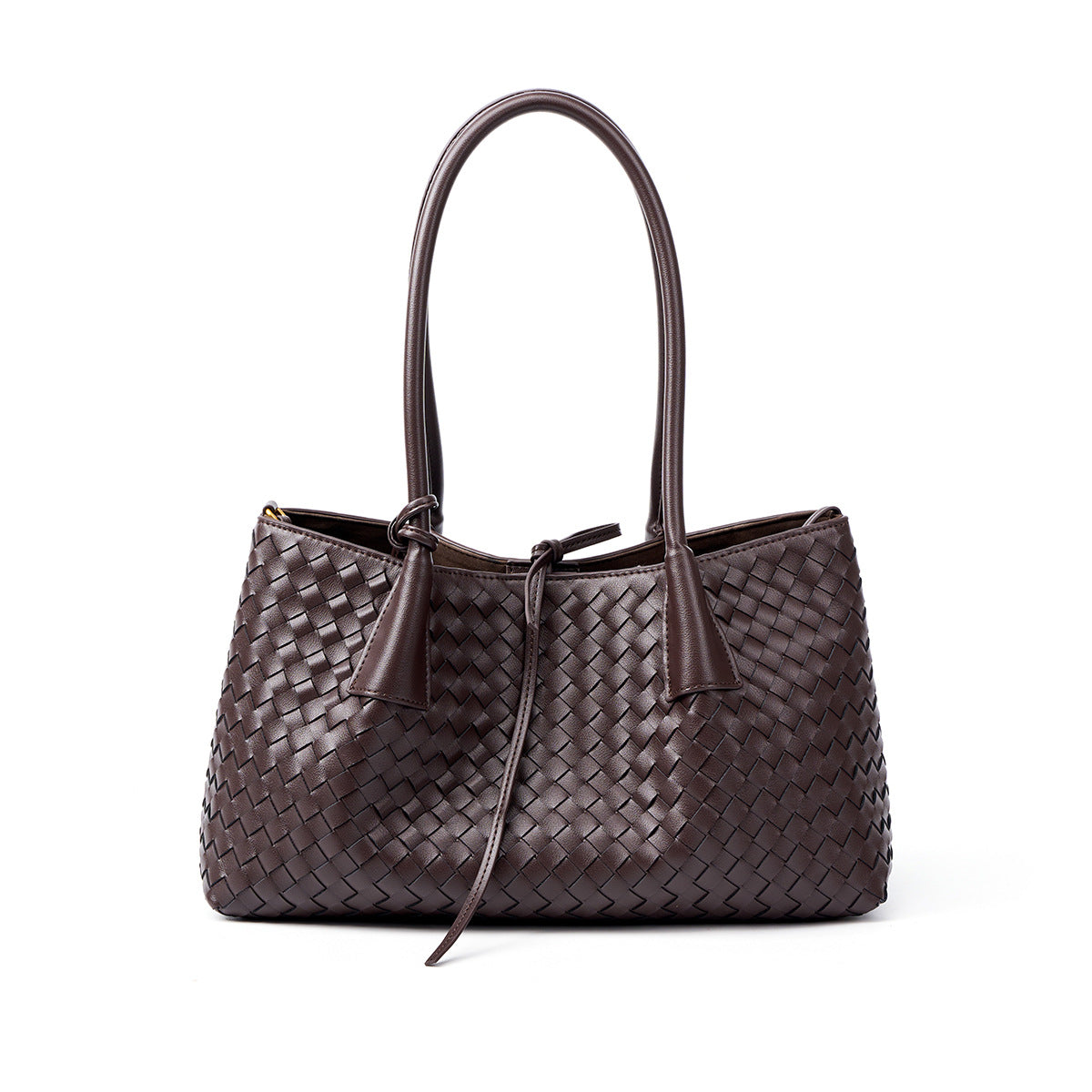Genuine Cowhide Handwoven Underarm Shoulder Bag for Women, New Cross-Border Versatile Casual Top Handle Tote, Large Capacity Everyday Purse for Ladies