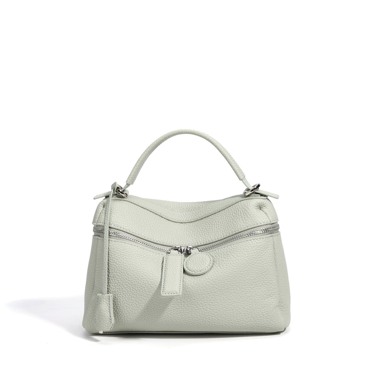 New Candy Color Pebbled Leather Bag, Niche Korean Design Shoulder Crossbody Top Handle Purse, Casual Handbag for Women