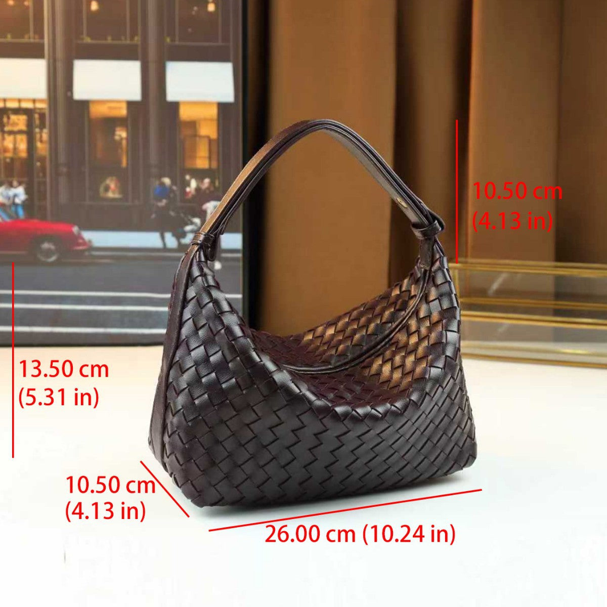Woven Mini Square Bag for Women Solid Color Fall Winter Shoulder Crossbody Handbag, Minimalist Textured Purse with Stylish Everyday Appeal
