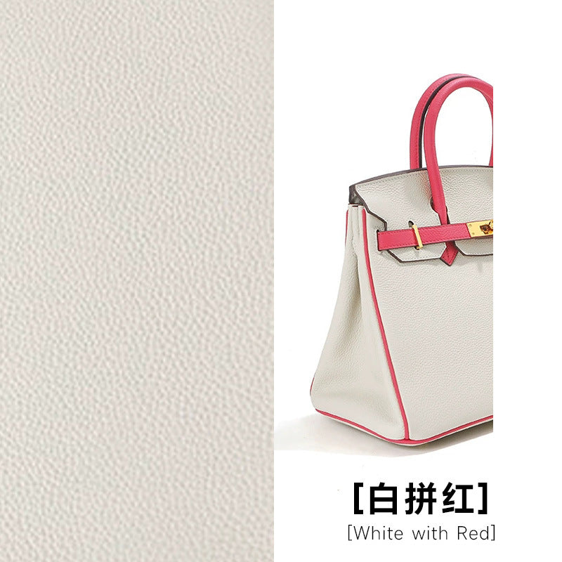 Chic Top-Layer Cowhide Birkin & Kelly-Inspired Tote Bag for Women, Premium Genuine Leather Large Capacity Top-Handle Crossbody Shoulder Handbag with Sophisticated Design, Ideal Commuter Purse