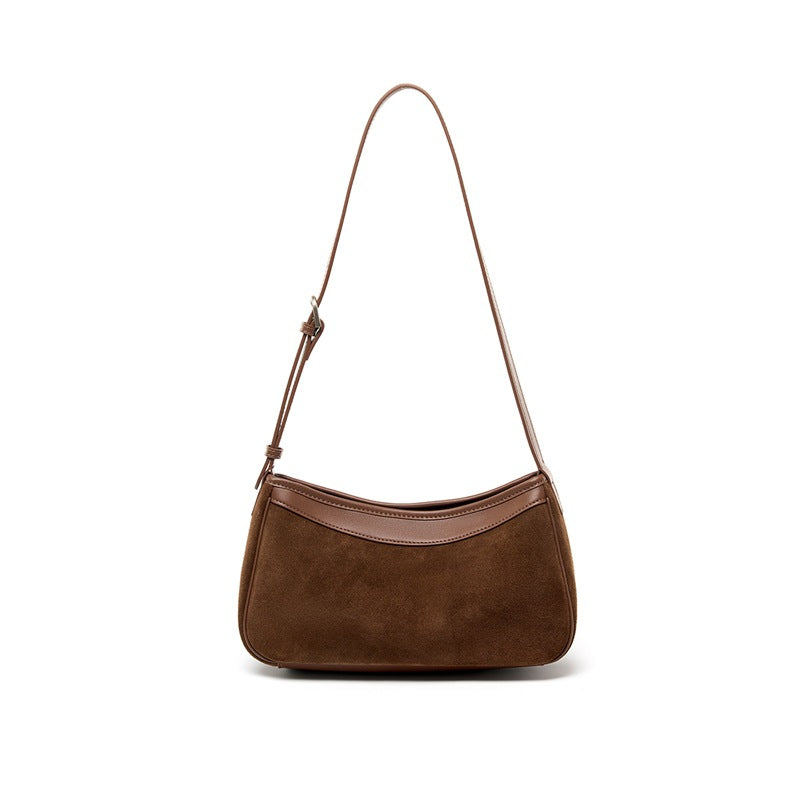 Genuine Top Layer Cowhide Leopard Print Small Crossbody Bag for Women, Japanese Niche Design Lightweight Shoulder Purse, Fashionable Everyday Handbag for Ladies
