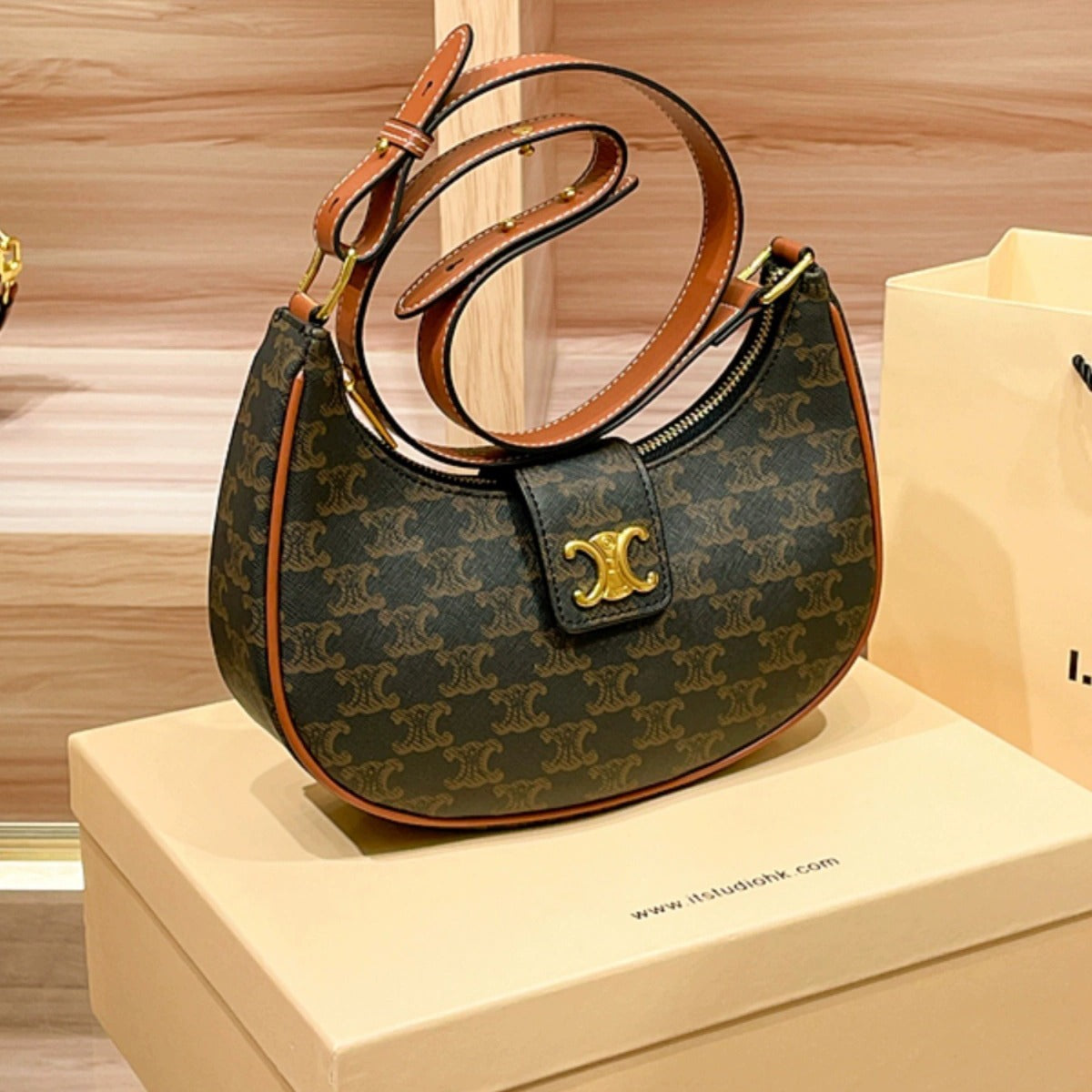 Genuine Leather Underarm Handbag for Women, New Fall Winter Trendy Small Top Handle Crossbody Purse, Versatile Casual Bag for Ladies