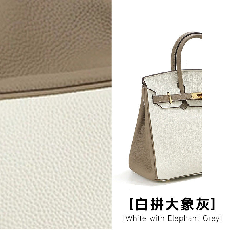 Chic Top-Layer Cowhide Birkin & Kelly-Inspired Tote Bag for Women, Premium Genuine Leather Large Capacity Top-Handle Crossbody Shoulder Handbag with Sophisticated Design, Ideal Commuter Purse