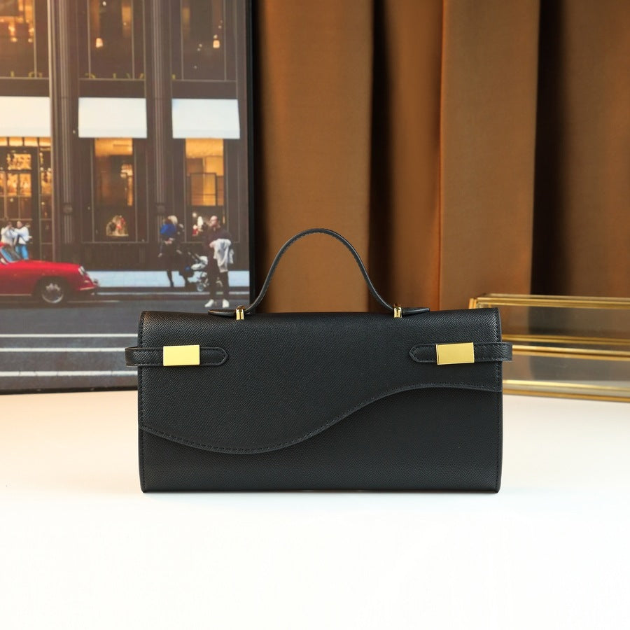 Minimalist Square Bag for Women Niche Designer Shoulder Crossbody Purse, Versatile Commuter Handbag with Clean Modern Silhouette