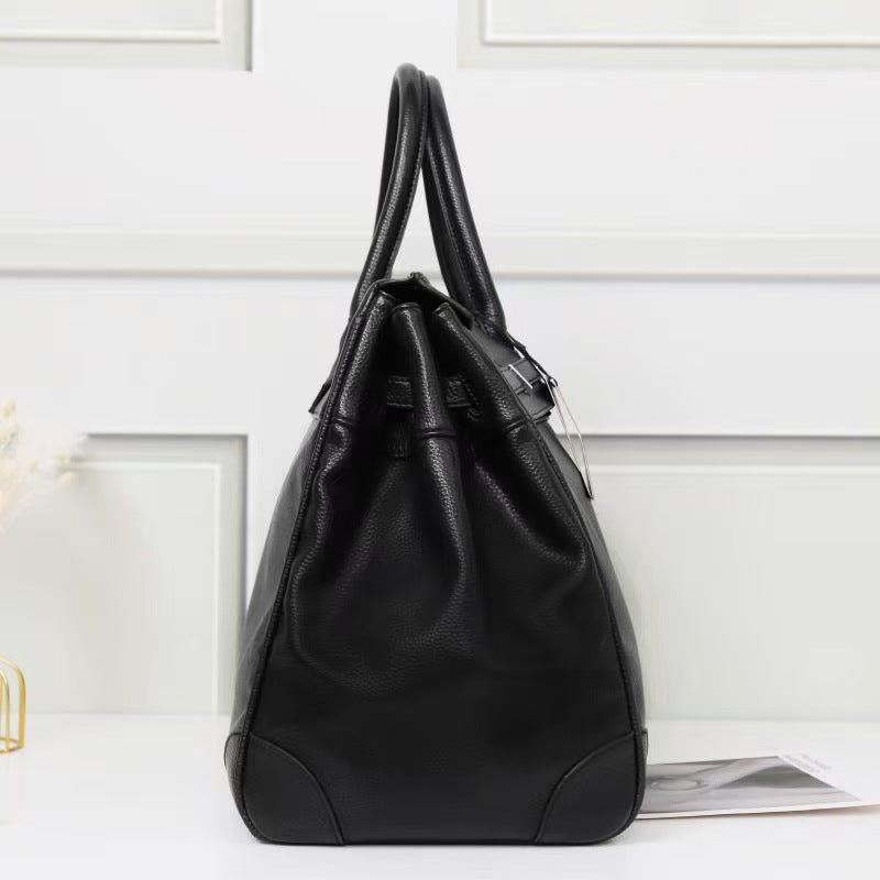 Premium Unisex Birkin-Inspired Large Tote Bag, Vintage Top-Handle Crossbody Shoulder Handbag for Men & Women, Spacious Everyday Carryall