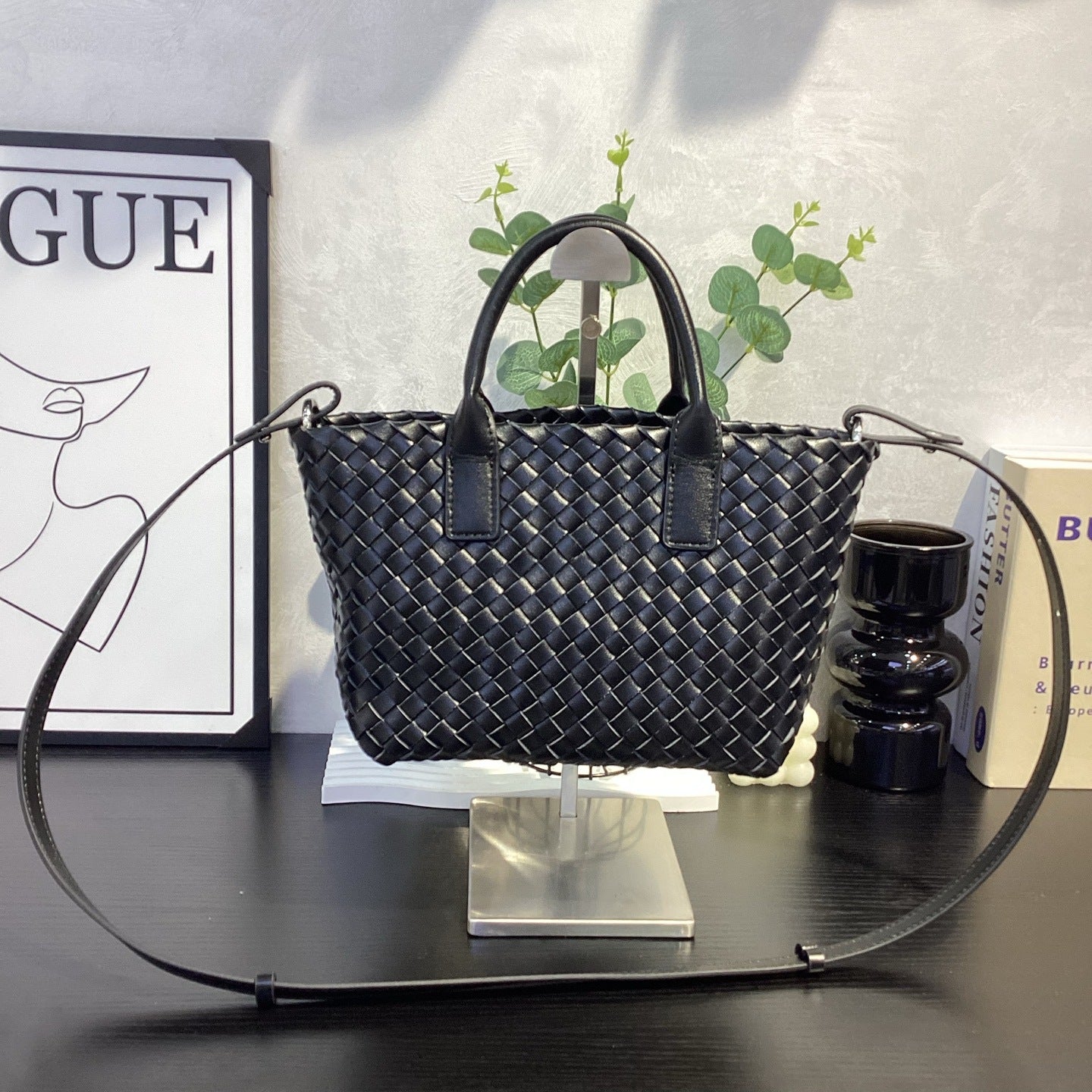 Genuine Top Layer Cowhide Woven Basket Tote Bag, Old Money Light Luxury Top Handle Handbag, Premium Shoulder Bag for Ladies