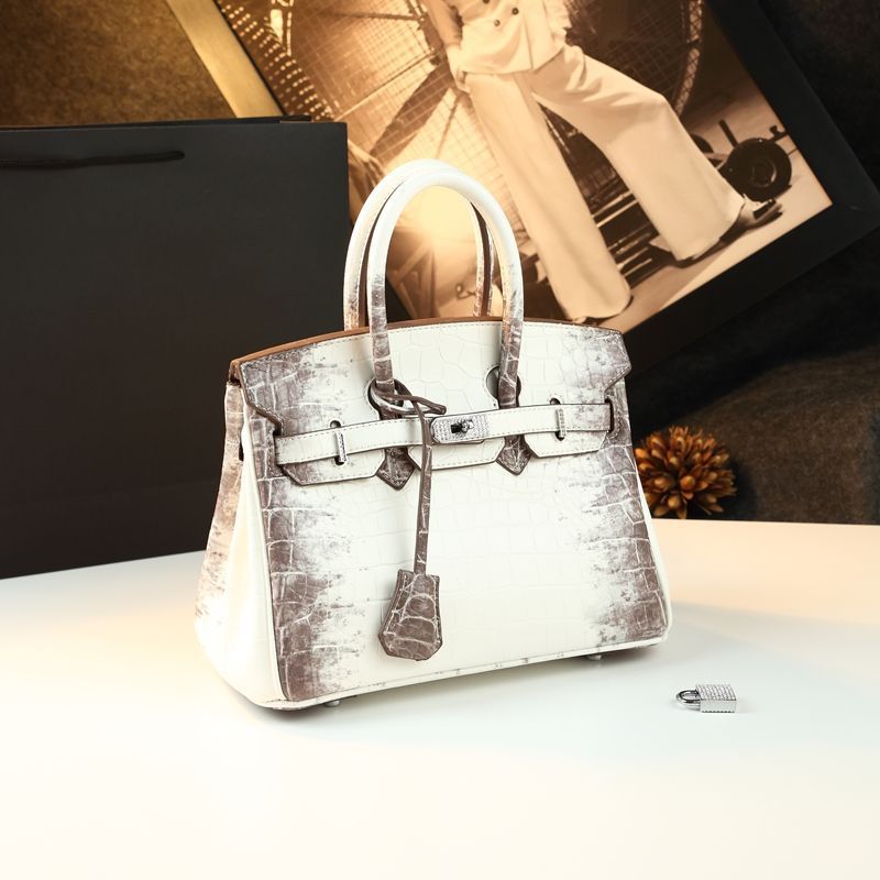 Chic Croc-Embossed Birkin-Inspired Tote Bag for Women, Premium Genuine Leather Top-Handle Crossbody Shoulder Handbag with Elegant Spacious Design, Everyday Purse