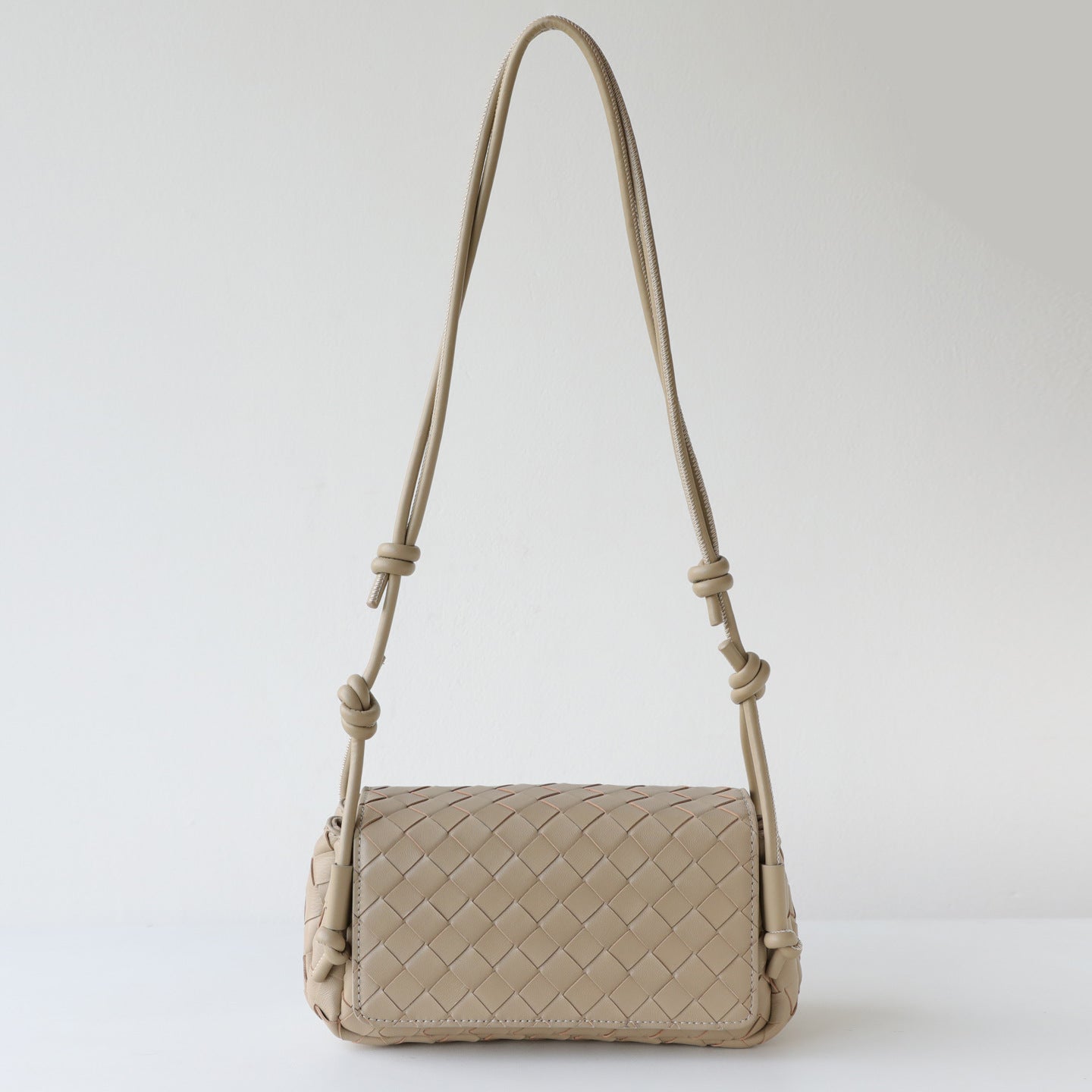Sheepskin Handwoven Flap Mini Square Bag for Women Shoulder Crossbody Handbag, Premium Compartment Purse with Niche Artisan Design