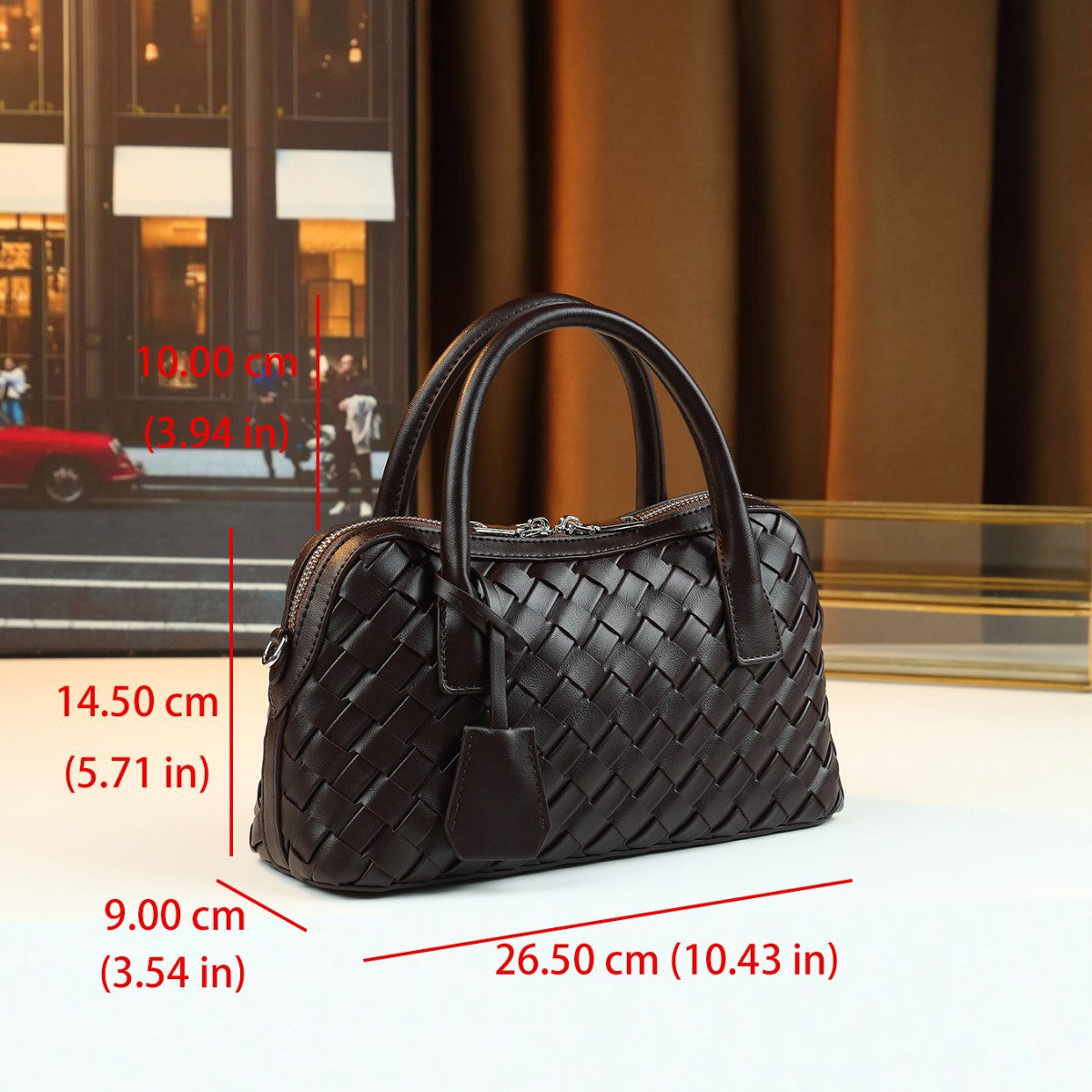 Woven Basket Bag for Women Spring Summer Shoulder Crossbody Handbag, Trendy Fashion Purse with Natural Woven Texture