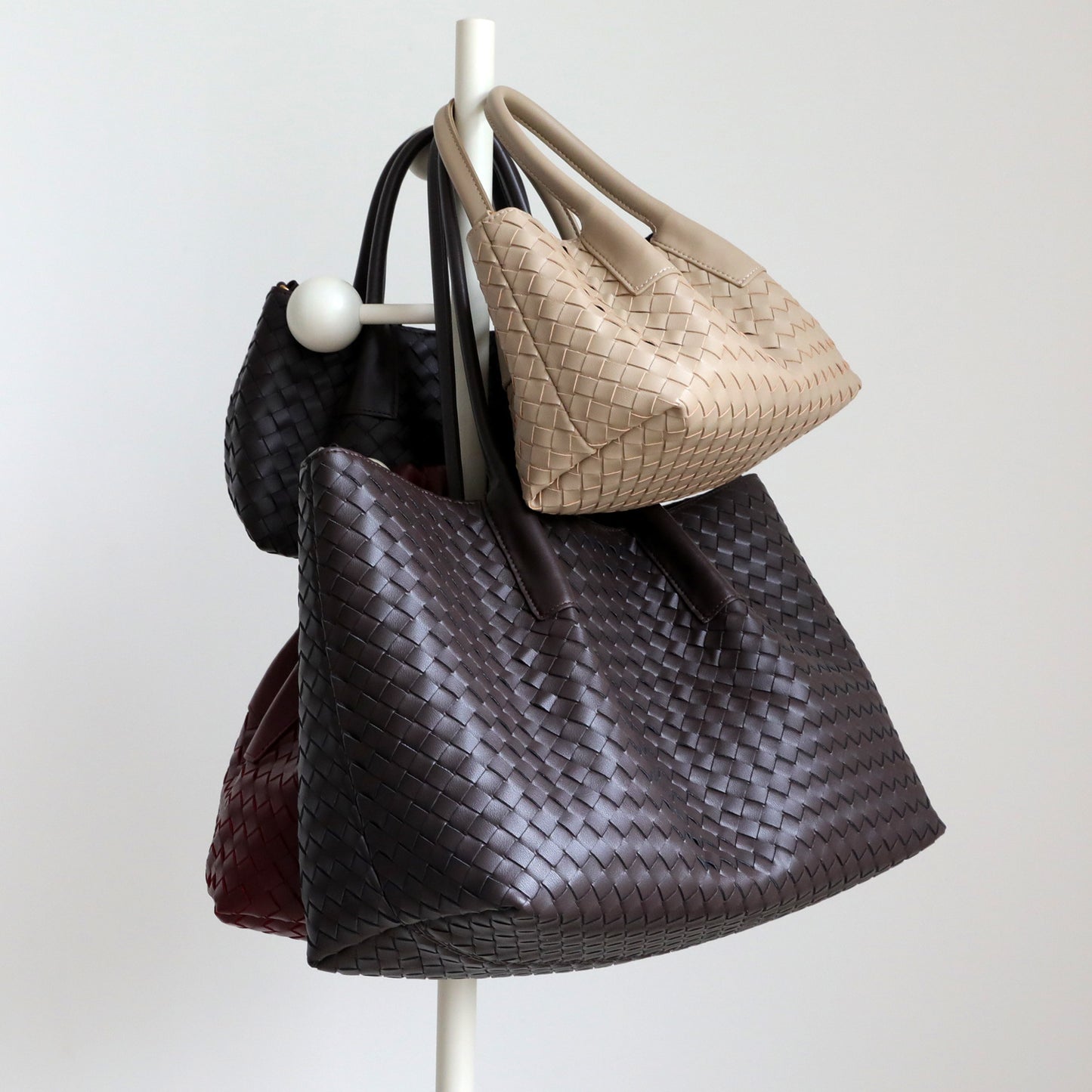 French Style Handwoven Cowhide Tote Bag for Women Premium Genuine Leather Shoulder Crossbody Handbag, Versatile Casual Purse with Artisan Craftsmanship