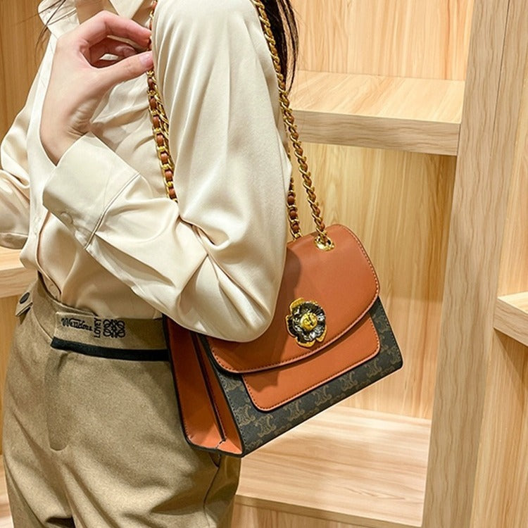 Genuine Leather Underarm Crossbody Bag for Women, New Versatile Small Shoulder Chain Purse, Trendy Everyday Handbag for Ladies