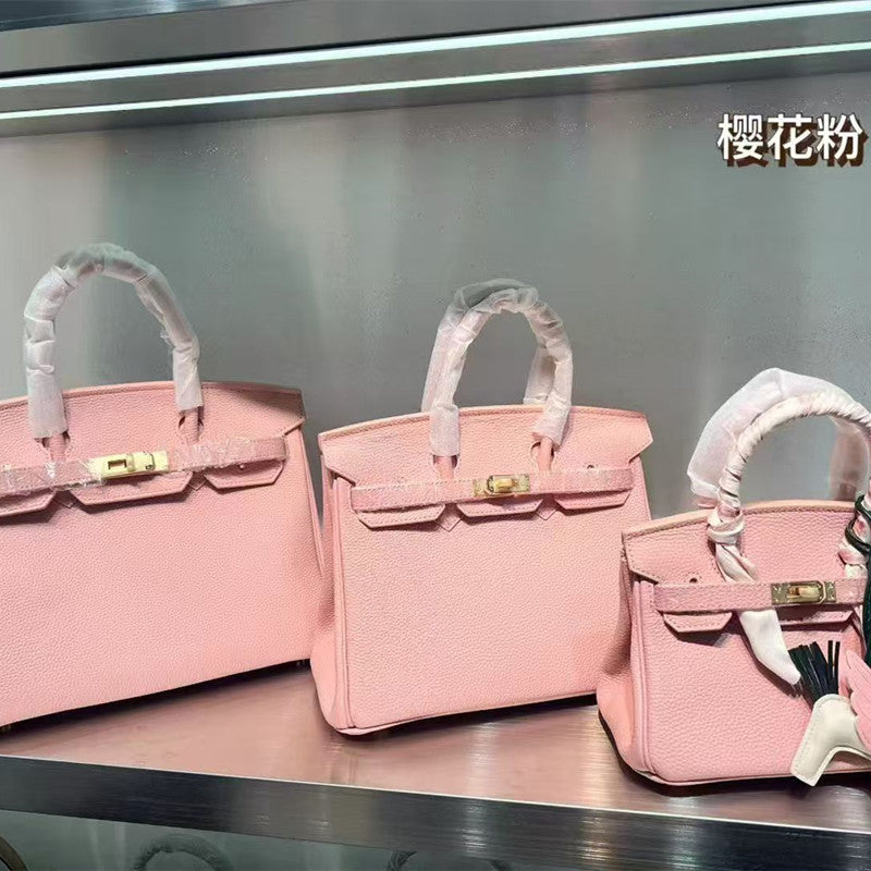 Premium Top-Layer Cowhide Birkin-Inspired Tote Bag for Women, High-Quality Large Capacity Shoulder Crossbody Handbag with Versatile Design, Perfect for Banquets & Everyday