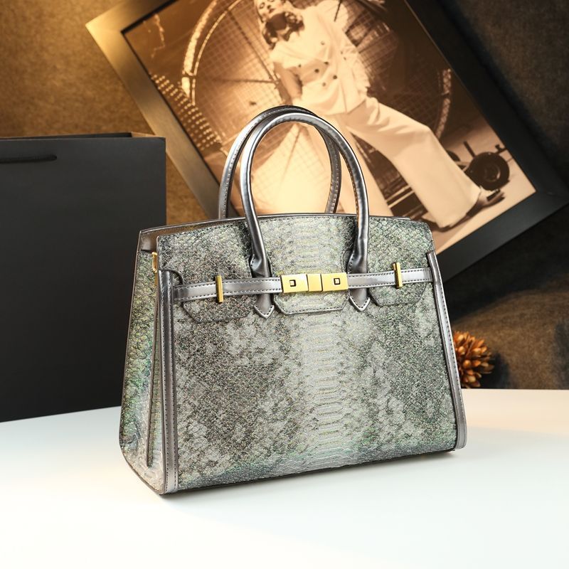 New Arrival Birkin-Inspired Light Luxury Tote Bag for Women, Unique Designer Top-Handle Handbag with Premium Sophisticated Design, Perfect Office Work Bag for Commute & Everyday