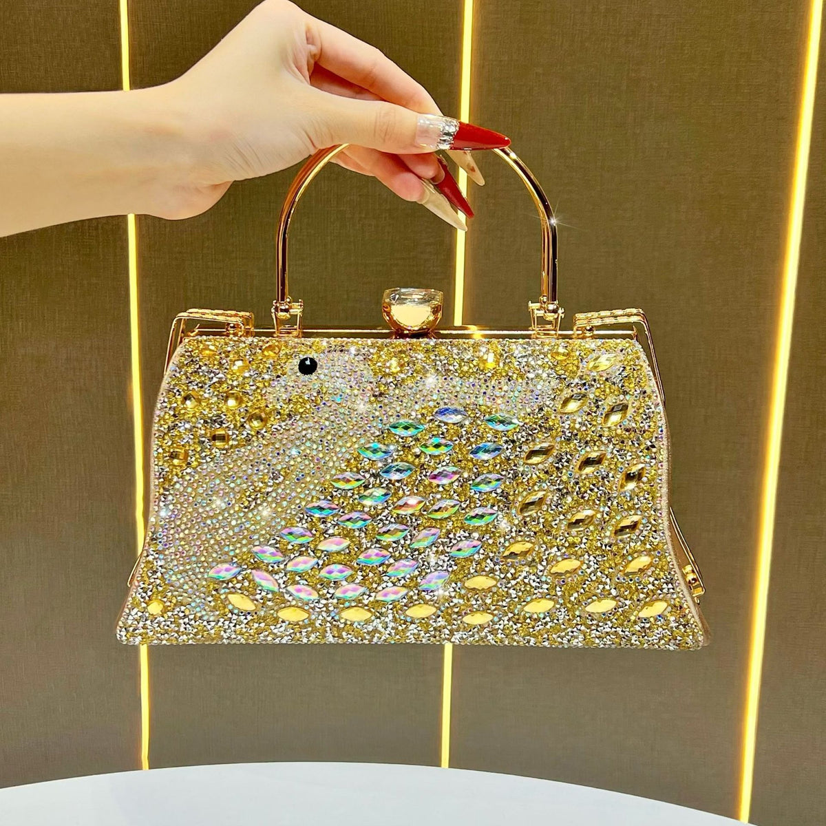 Chic Premium Evening Bag for Women, A Glamorous Spacious Shoulder Crossbody Purse with Large Capacity, Perfect for KTV Parties Banquets & Night Outs