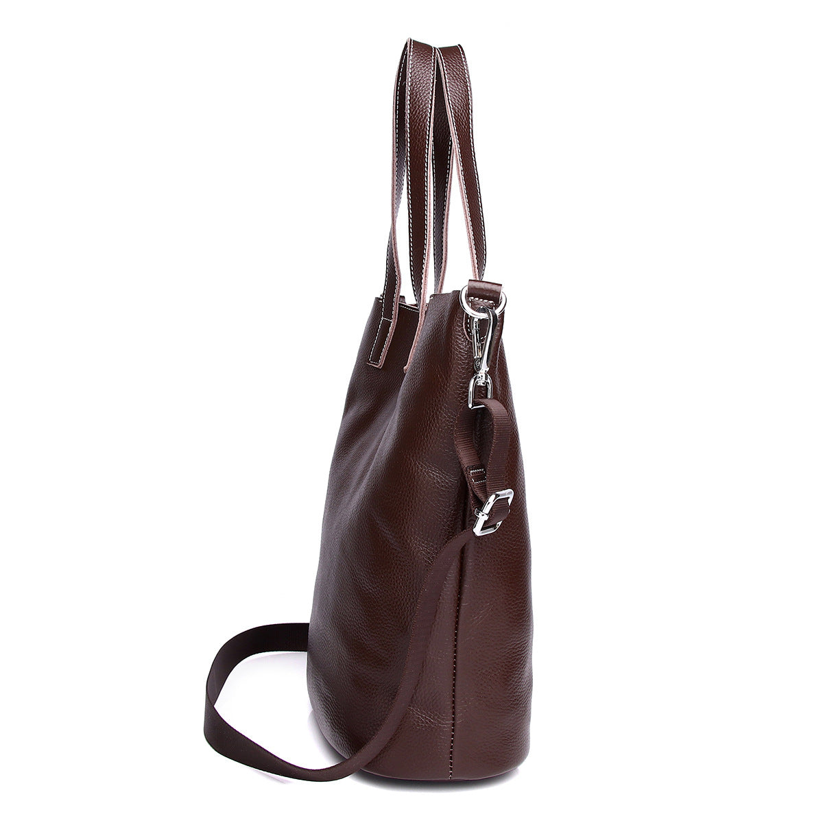 Premium Vintage Top-Layer Cowhide Leather Bucket Tote for Women | New Large-Capacity Cross-Body Shoulder Handbag with Top Handle | Spacious Retro Purse for Work, Errands & Travel | Versatile Everyday Carryall with Timeless Style & Effortless Function