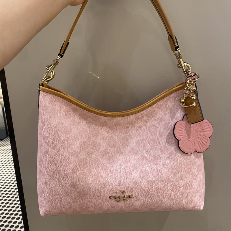 Genuine Leather Tote Bag for Women Trendy Shoulder Crossbody Purse, Versatile Casual Hobo Handbag with Slouchy Silhouette