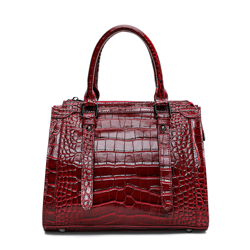 Genuine Top Layer Cowhide Large Capacity Handbag for Women, New Arrival Premium Commute Shoulder Crossbody Top Handle Purse, Trendy Casual Bag for Ladies