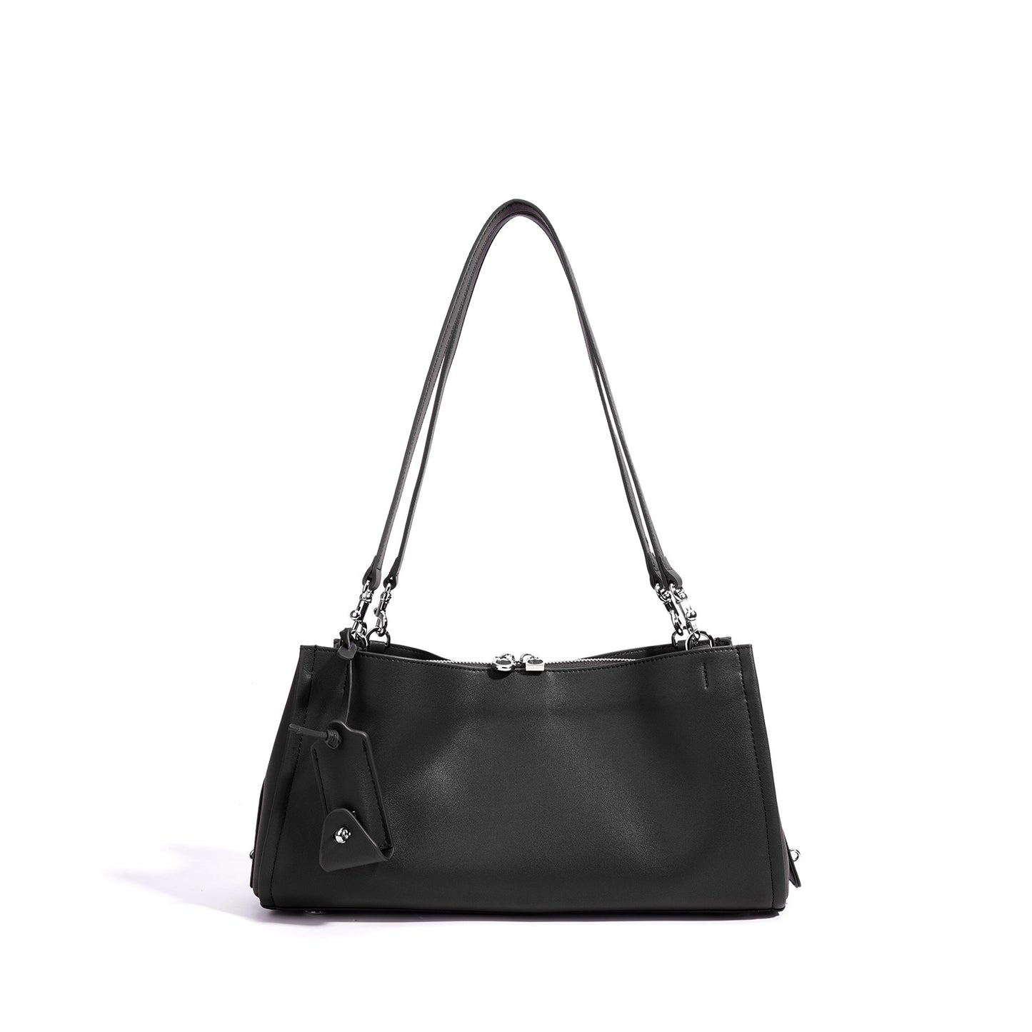 New Premium Boston Underarm Bag in Genuine Cowhide, Large Capacity Commute Top Handle Shoulder Purse, Versatile Work Handbag for Women