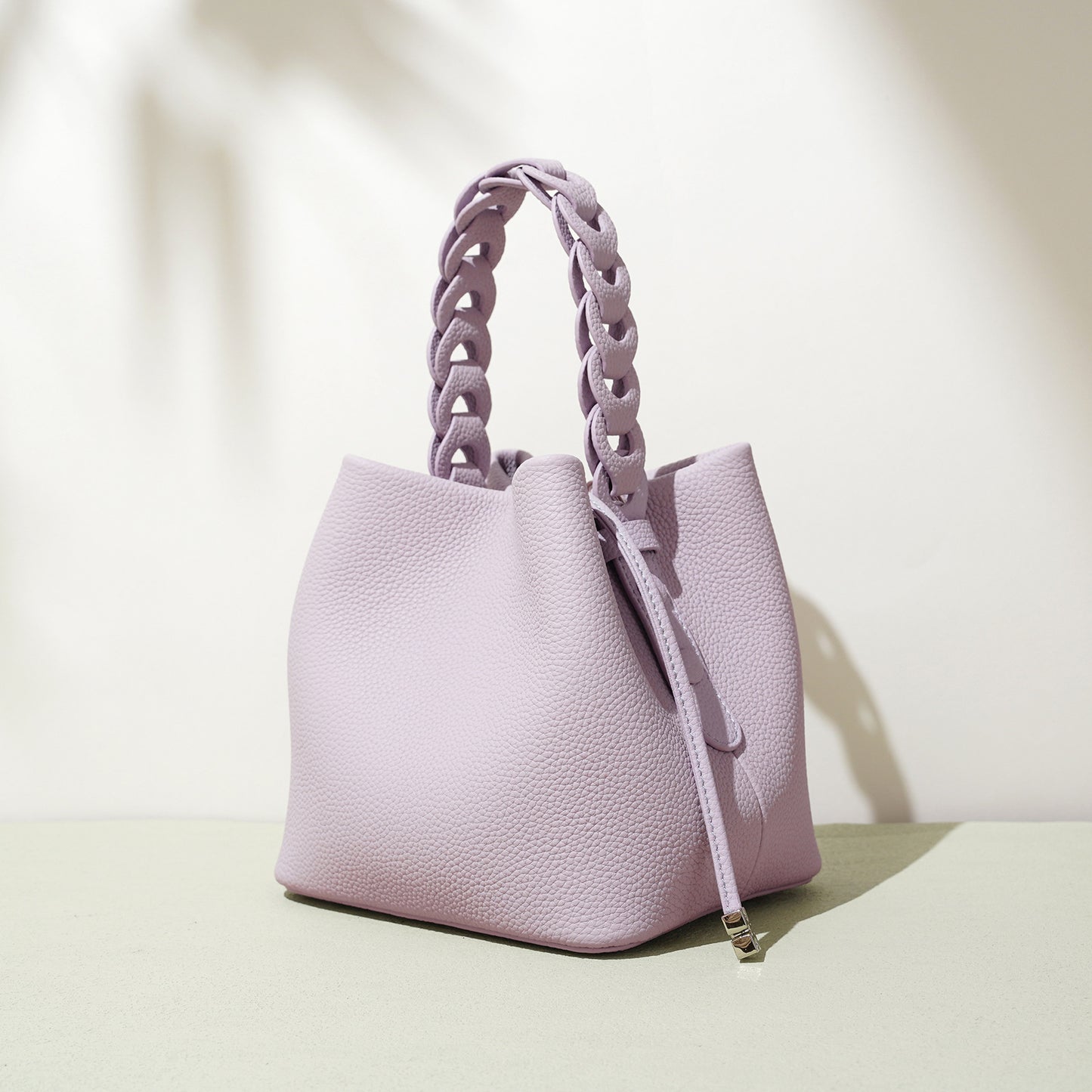 Genuine Top Layer Cowhide Bucket Bag for Women, Spring Elegant Commute Shoulder Crossbody Top Handle Purse, Versatile Everyday Handbag for Ladies