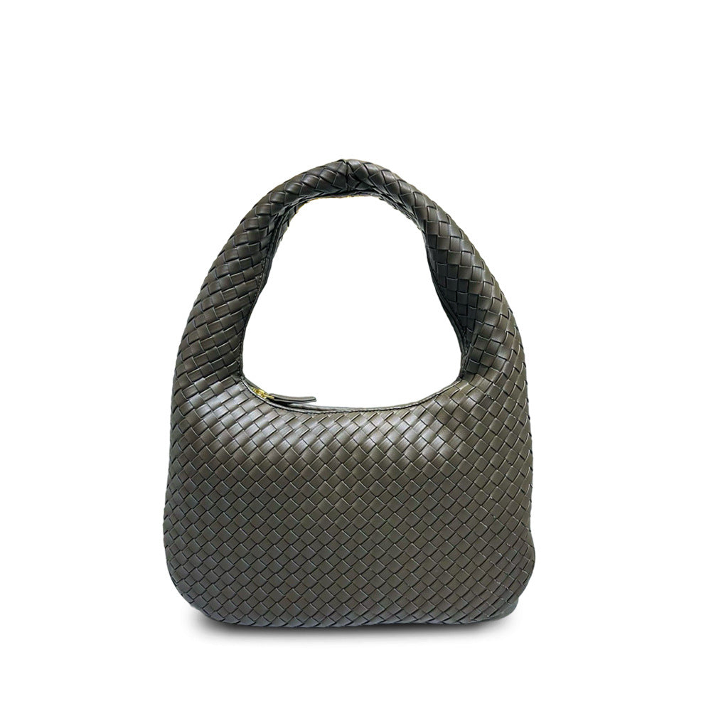 Large High-End Handmade Woven Tote, Casual Wide Strap, Fashion Commuter Shoulder & Underarm Bag