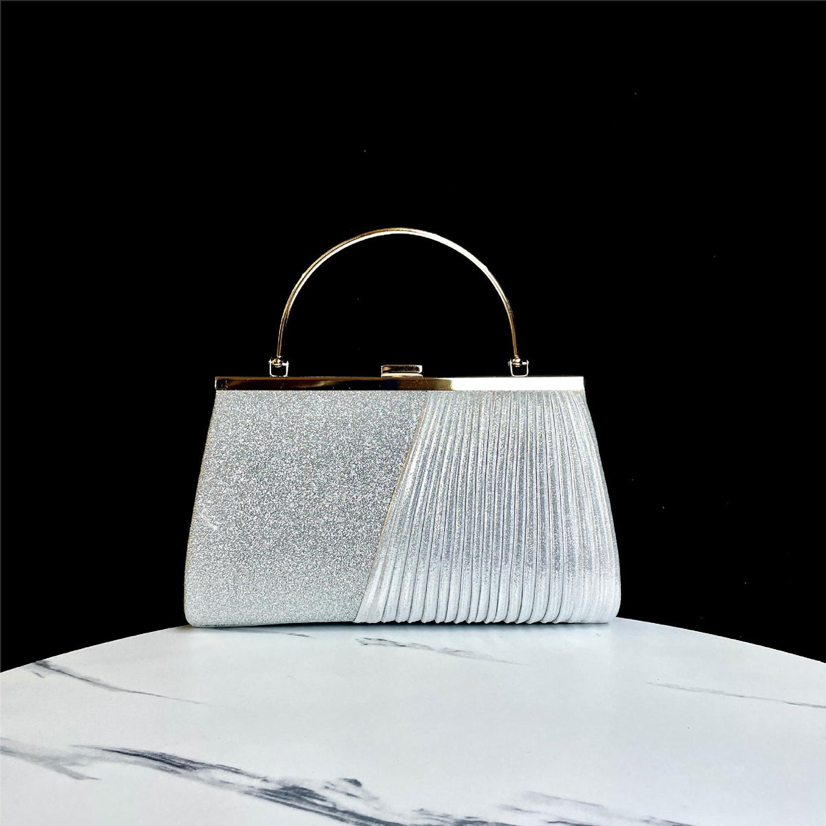 Dazzling Rhinestone-Embellished Small Square Evening Bag for Women, A Sparkly Top-Handle Crossbody Clutch Perfect for Banquets Parties & Special Occasions