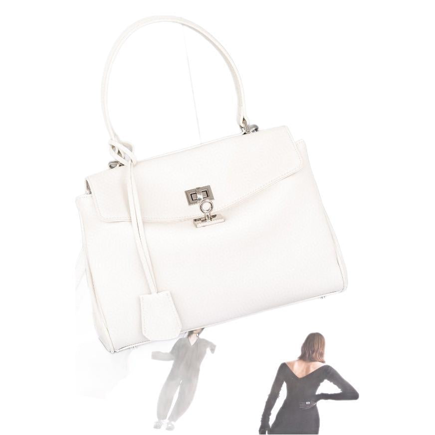 Chic Large Capacity Tote Bag for Women, Designer-Inspired Top-Handle Crossbody Shoulder Handbag with Classic Turn-Lock & Bow Detail, Versatile Commuter Purse for Work Travel & Everyday Use