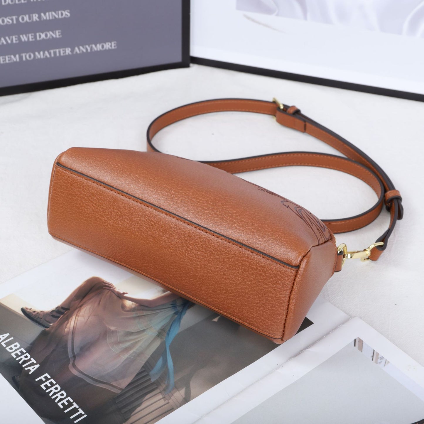 Embossed Small Crossbody Bag for Women Classic Practical Shoulder Handbag, Versatile Purse with Textured Design