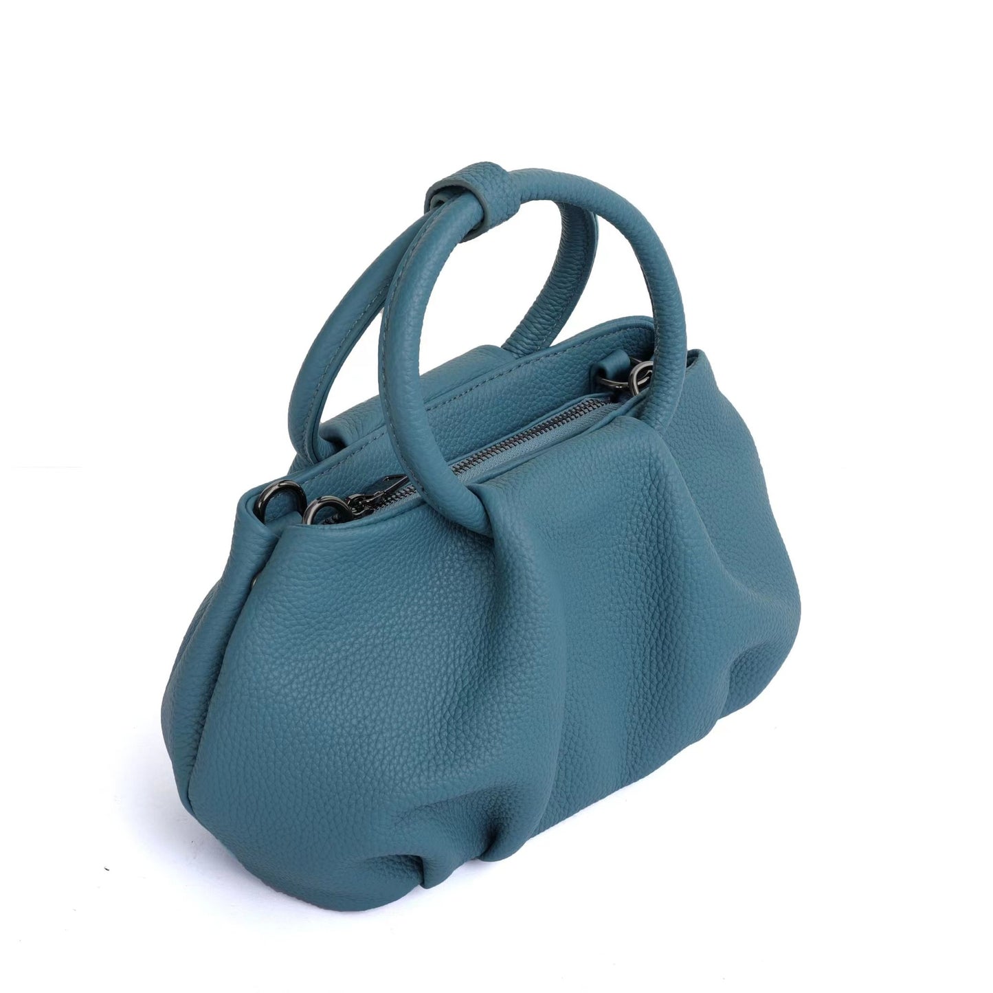 Genuine Leather Niche Designer Pleated Cloud Bag for Women, New Arrival Large Capacity Stylish Handbag, Trendy Casual Shoulder Purse for Ladies