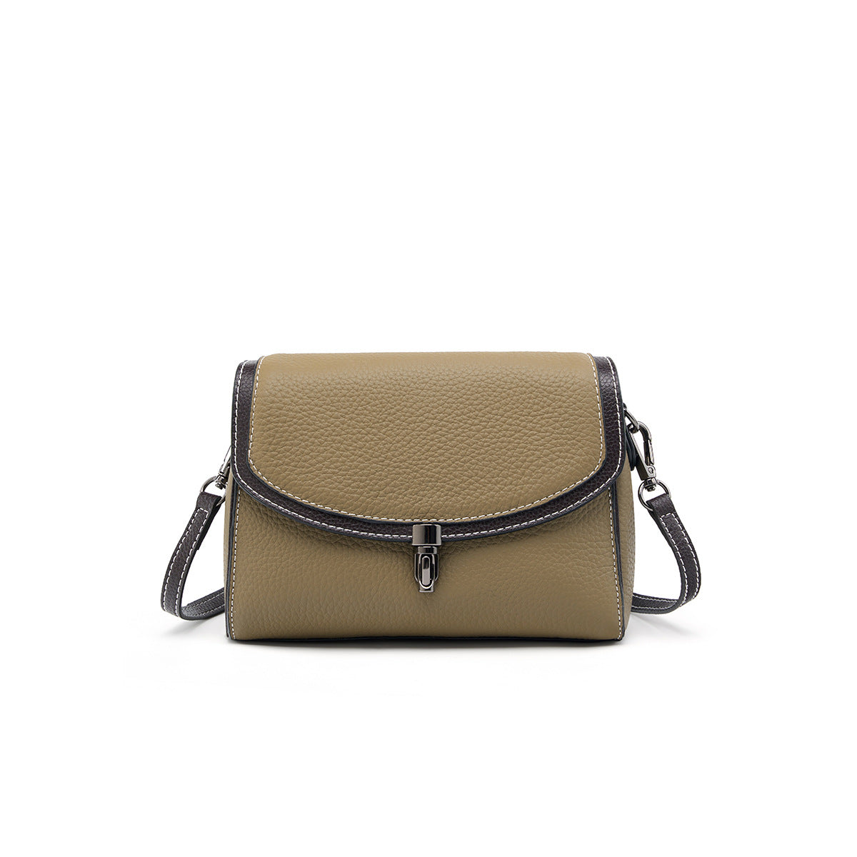 Genuine Top Layer Cowhide Small Square Bag for Women, Niche New Versatile Shoulder Crossbody Top Handle Purse, Premium Handbag for Ladies