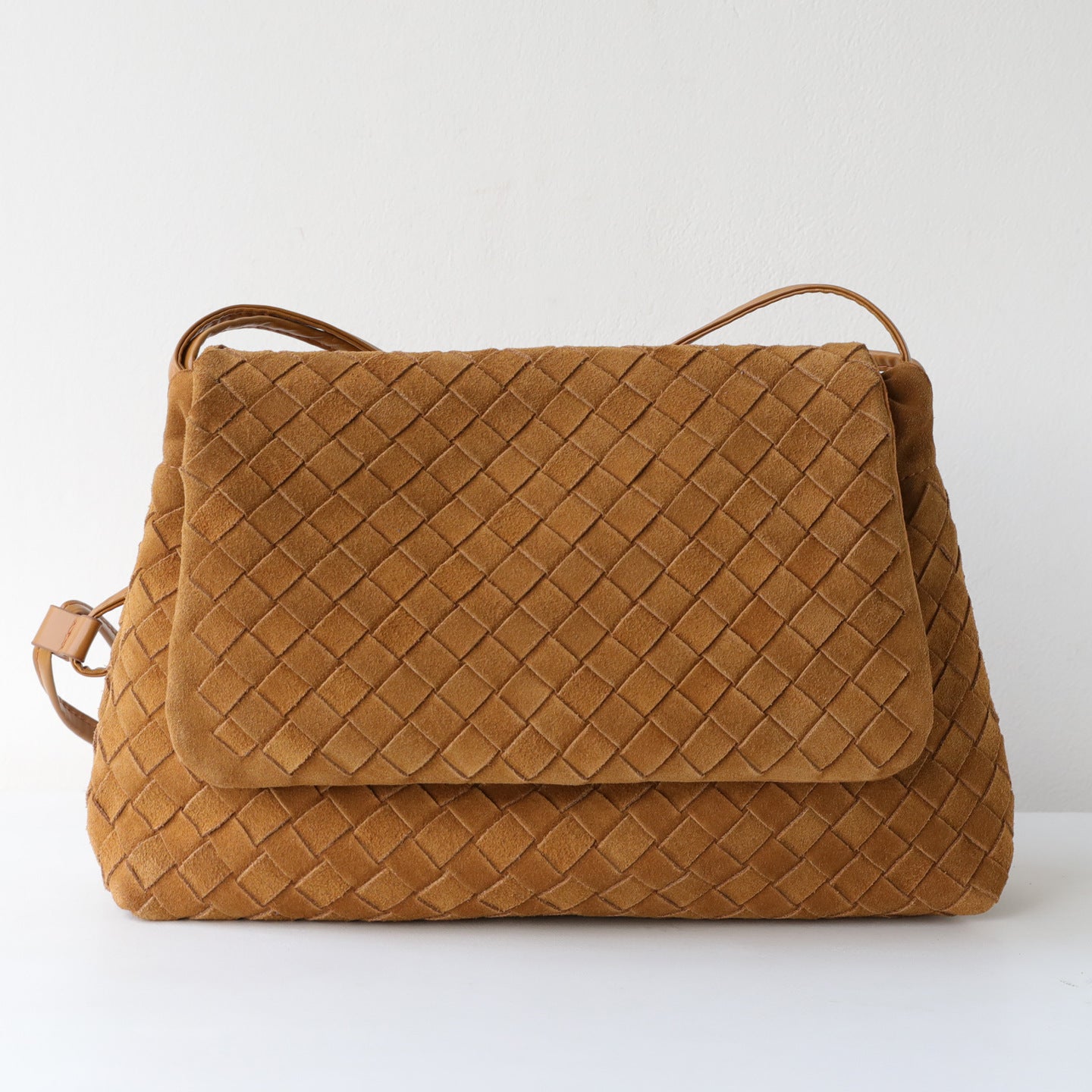 Frosted Cowhide Woven Flap Tote Bag for Women Large Capacity Commuter Shoulder Crossbody Handbag, Premium Matte Purse with Artisan Texture