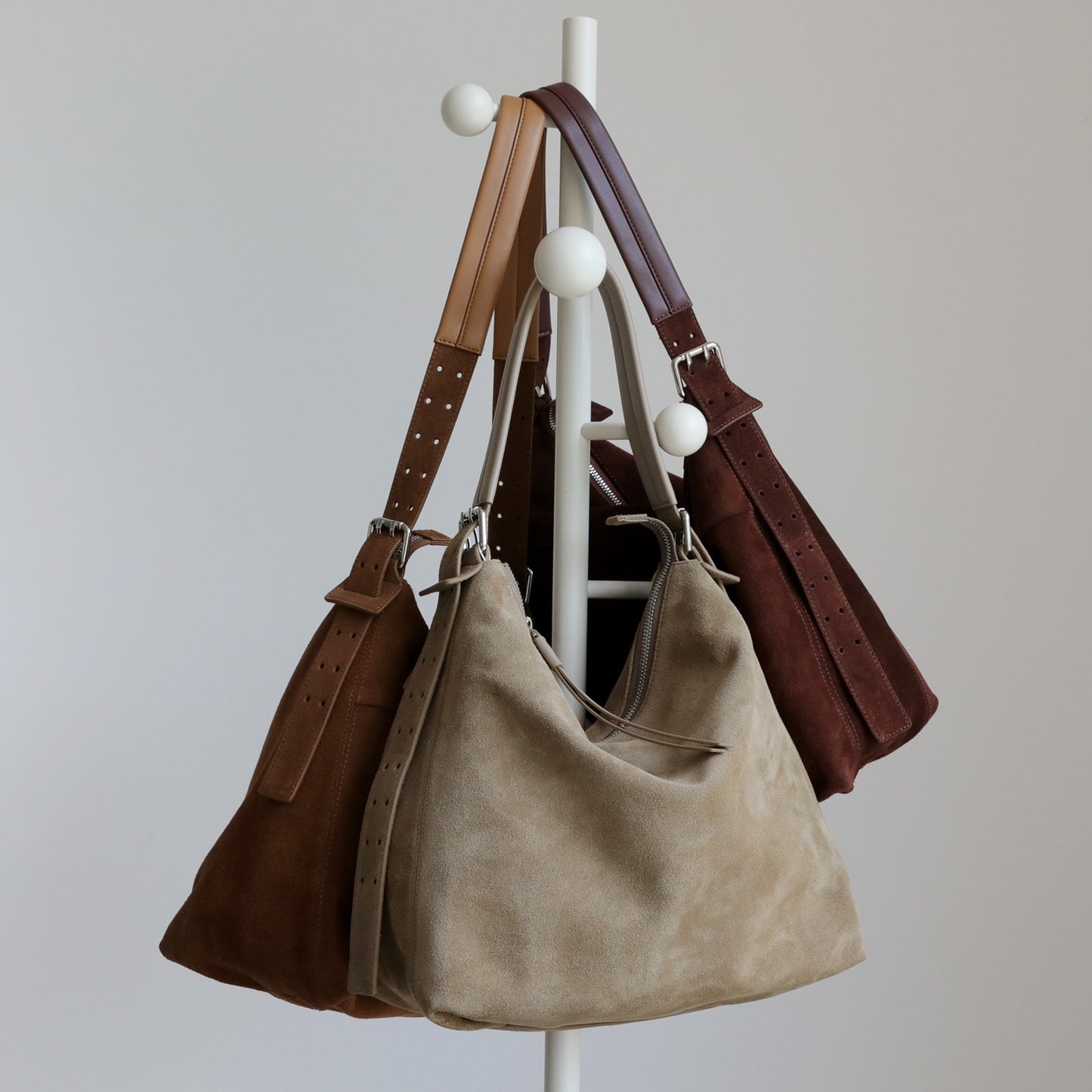 Frosted Cowhide Tote Bag for Women Large Capacity Shoulder Crossbody Handbag, Minimalist Fashion Purse with Soft Suede-Like Texture