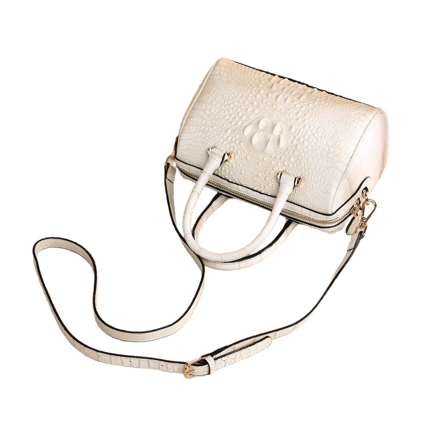 New Arrival Croc-Effect Classic Pillow Bag for Women, A Premium Top-Handle Crossbody Shoulder Handbag with Casual Fashionable Design