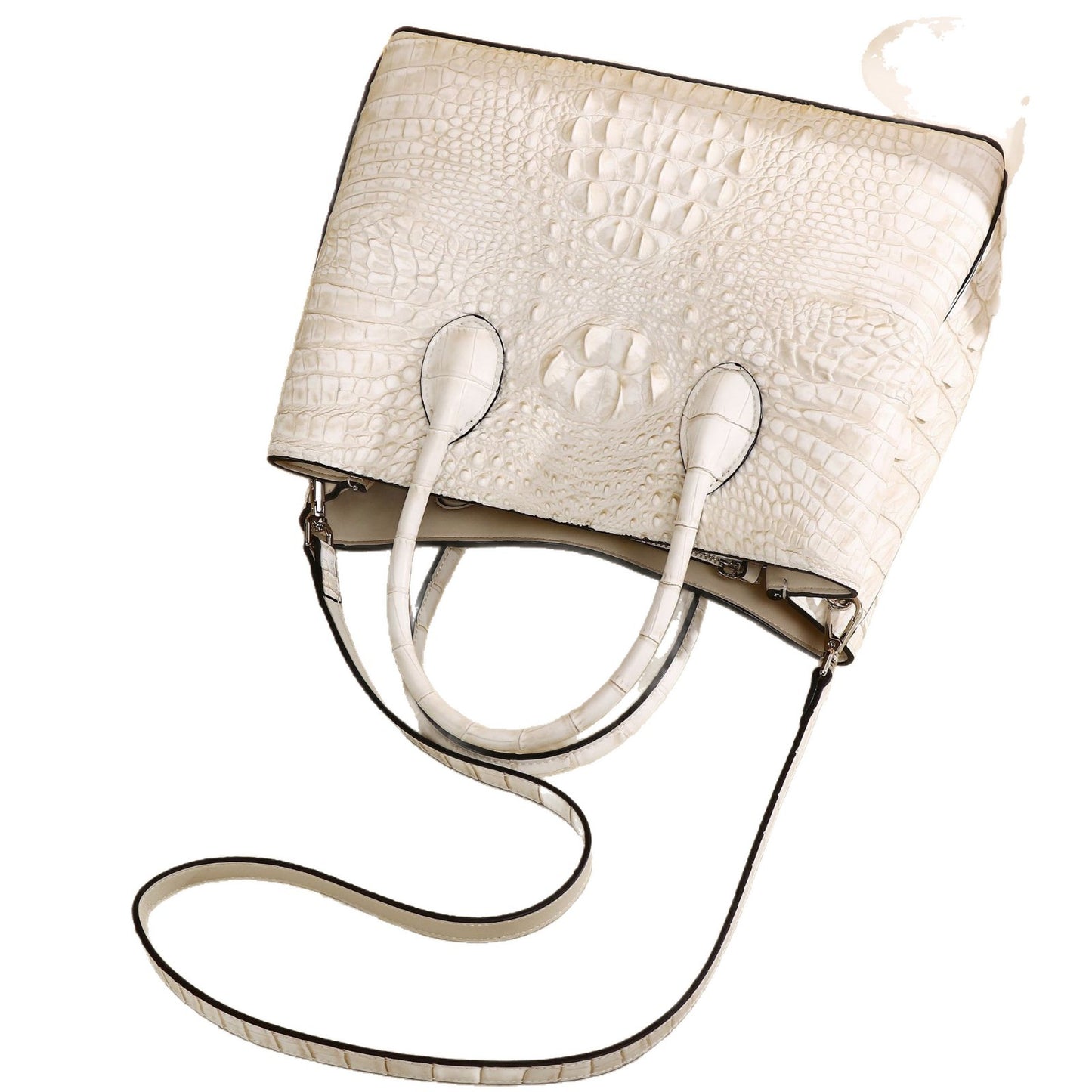 New Arrival Croc-Effect Large Capacity Garden Tote Bag for Women, A Versatile Top-Handle Handbag with Classic Design