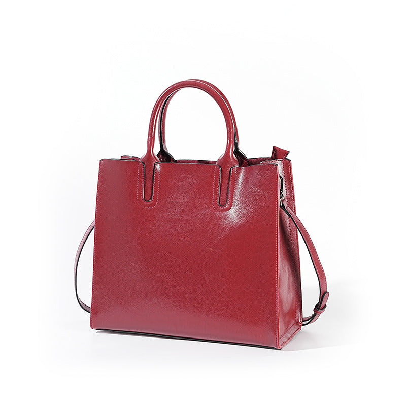Large Capacity Genuine Leather Tote, Commute Laptop Business Bag, Professional Briefcase for Women