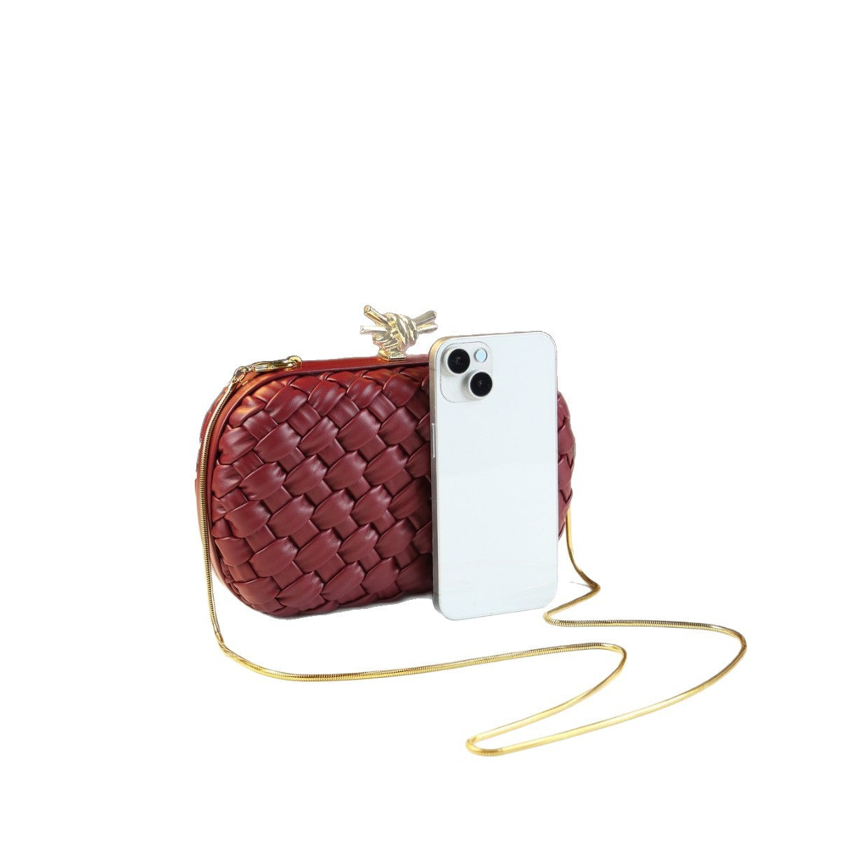 New Arrival Woven Makeup Bag for Women, A Minimalist Classic Small Crossbody Shoulder Purse Perfect for Banquets & Everyday Use