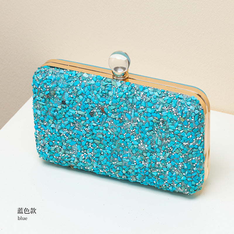 Dazzling Rhinestone Embellished Evening Bag for Women, A Vintage European & American Style Banquet Purse Perfect for Cheongsam Formal Dresses & Special Occasions